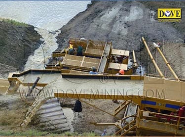 DOVE alluvial gold plant DOVE alluvial (placer) gold wash plant in Indonesia
