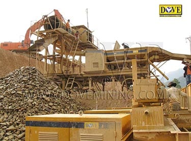 DOVE alluvial mining plant Alluvial gold mining plant in Laos