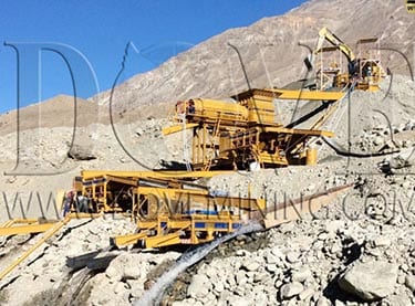 DOVE alluvial gold plant DOVE alluvial (placer) gold wash plant in Tajikistan