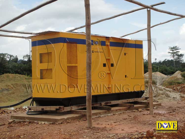 Generator in the mining site