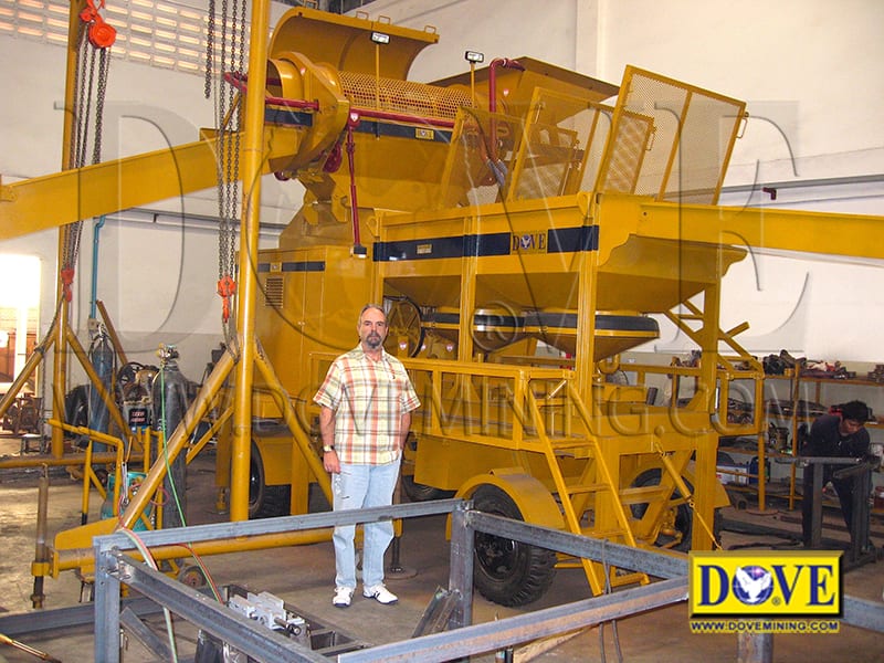 Gold Mining Equipment Portable Gold Wash Plant DOVE