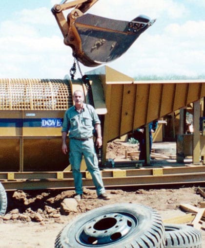 Mining precious stones in Cambodia DOVE mining projects Cambodia 1996