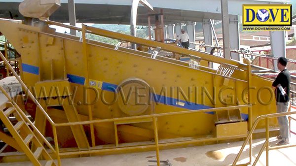 DOVE Wet Vibrating screen at mining site