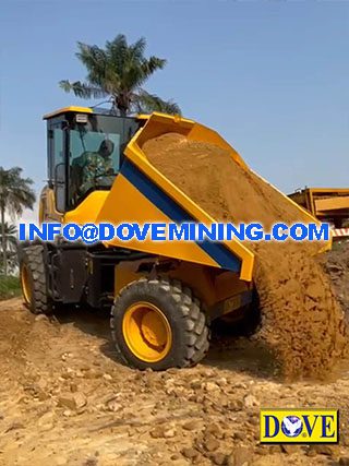 DOVE Side loader-dumper application in the mine