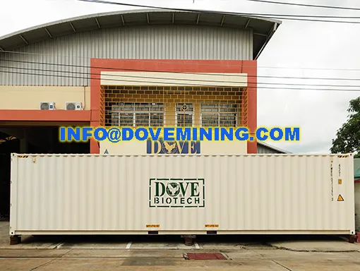 DOVE Containerized Water Treatment plant at the factory