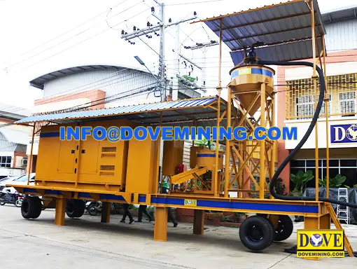 SPEEDMINER Mobile hard rock plant: generator and centrifugal concentrator module