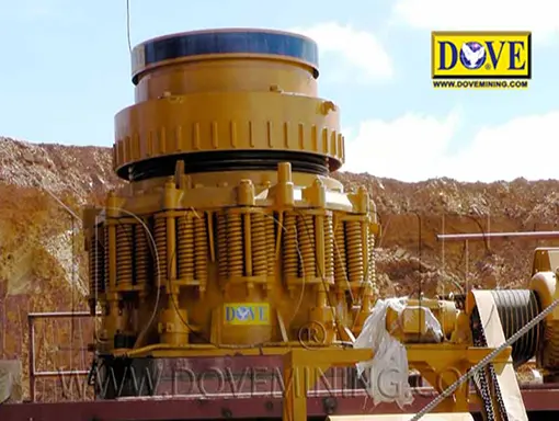 Cone crusher for gold processing plant