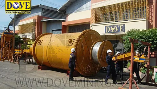 DOVE Ball Mill with technicians