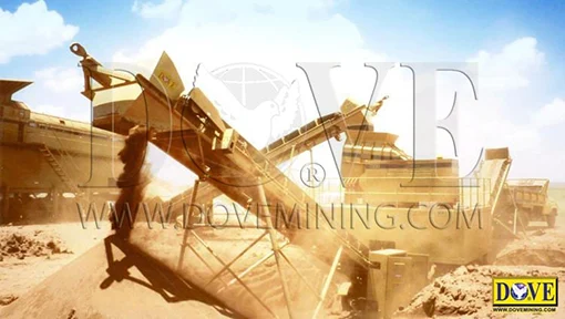 DESERTMINER dry processing plant in the mine