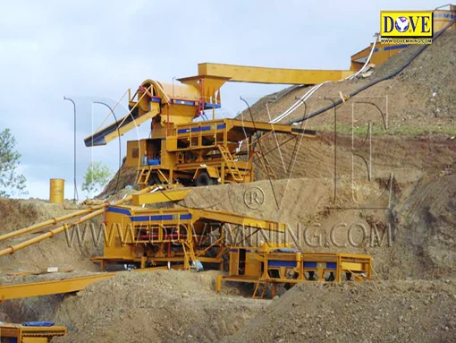 Portable wash plant in the mine in Indonesia 2013