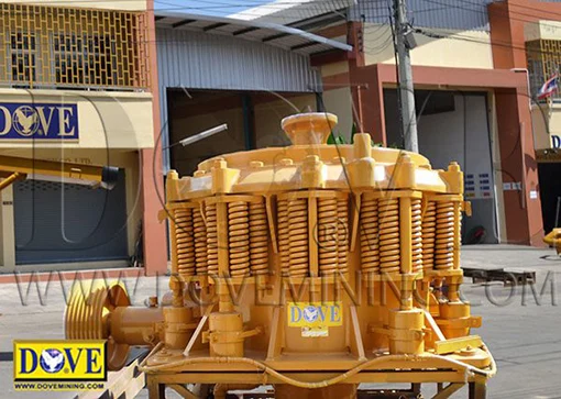 Cone Crusher prepared for packing at the factory