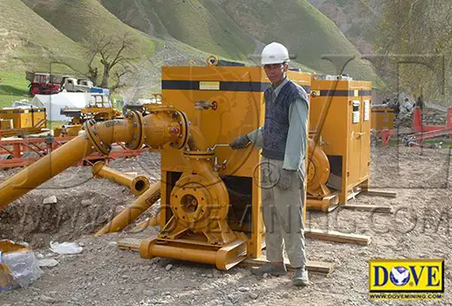 DOVE Centrifugal pump in the mining site