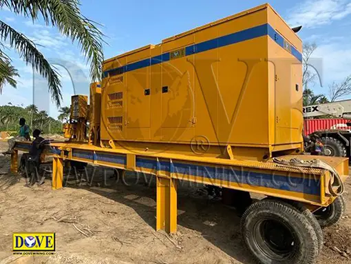 Mobile Genset in the mine