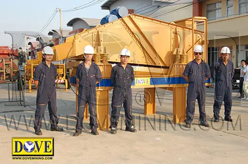 Dewatering Screen with DOVE technical team at the factory