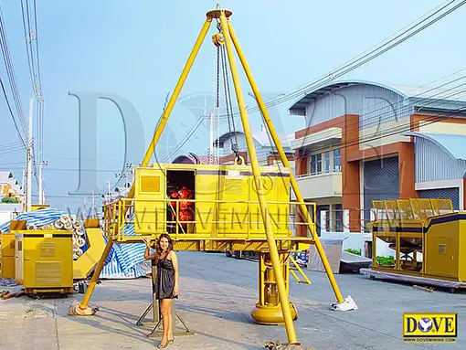 Gravel pumps in the factory