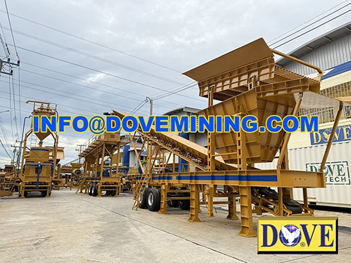 SUPERMINER Mobile Gold processing plant at DOVE Factory