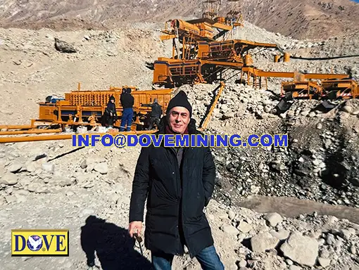 DOVE Minerals gold mining project, Dr. Fillip Sharifi and DOVE processing plant