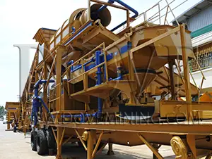 SUPERMINER® Compact Series SUPERMINER® Compact Series Mobile Alluvial (placer) processing Plant, 25 TPH, at DOVE Factory