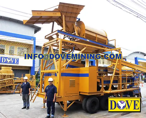 SUPERMINER® Compact Series DOVE Mobile Processing Plant at DOVE factory with DOVE technicians