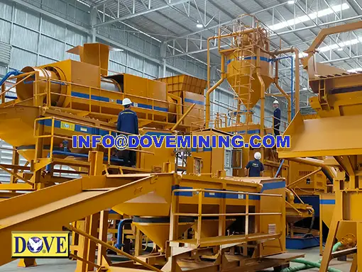 DOVE Equipment facility, processing plant test run